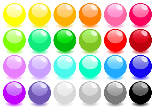 stock image Big set of colored spheres