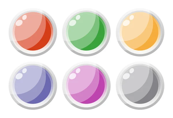 Set of glass buttons — Stock Photo, Image
