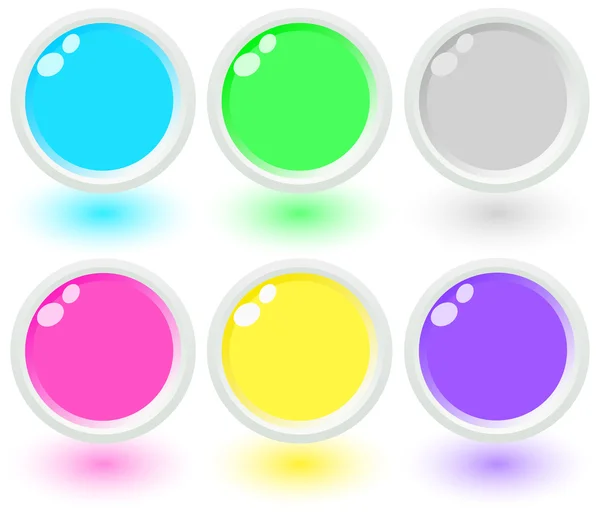 Set of glass buttons — Stock Photo, Image