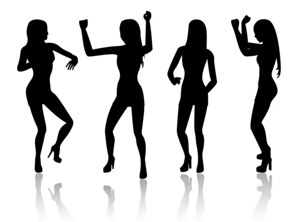 Танцующие женщины — стоковое фото