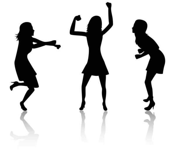 Dancing women — Stock Photo, Image