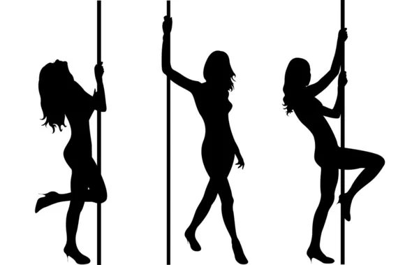 Pole dancers — Stock Photo, Image
