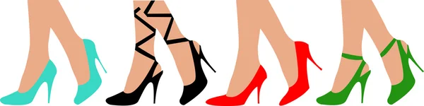 Picioare feminine în pantofi — Fotografie, imagine de stoc
