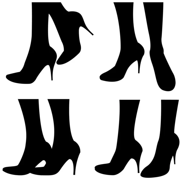 Jambes féminines dans les chaussures — Photo