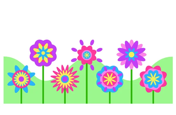 Flower border — Stock Photo, Image