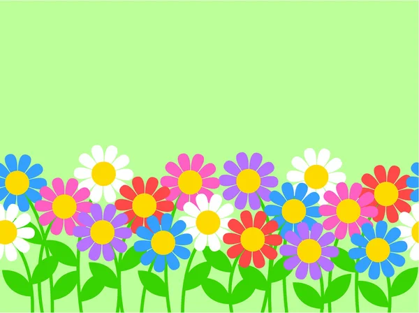 Seamless flower border — Stock Photo, Image