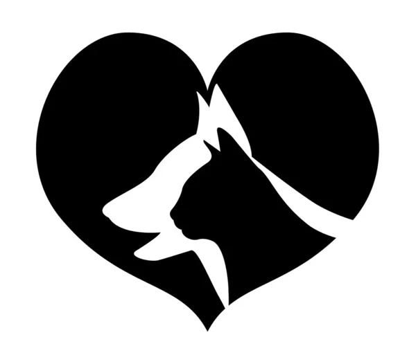 Logo Amor a los animales —  Fotos de Stock