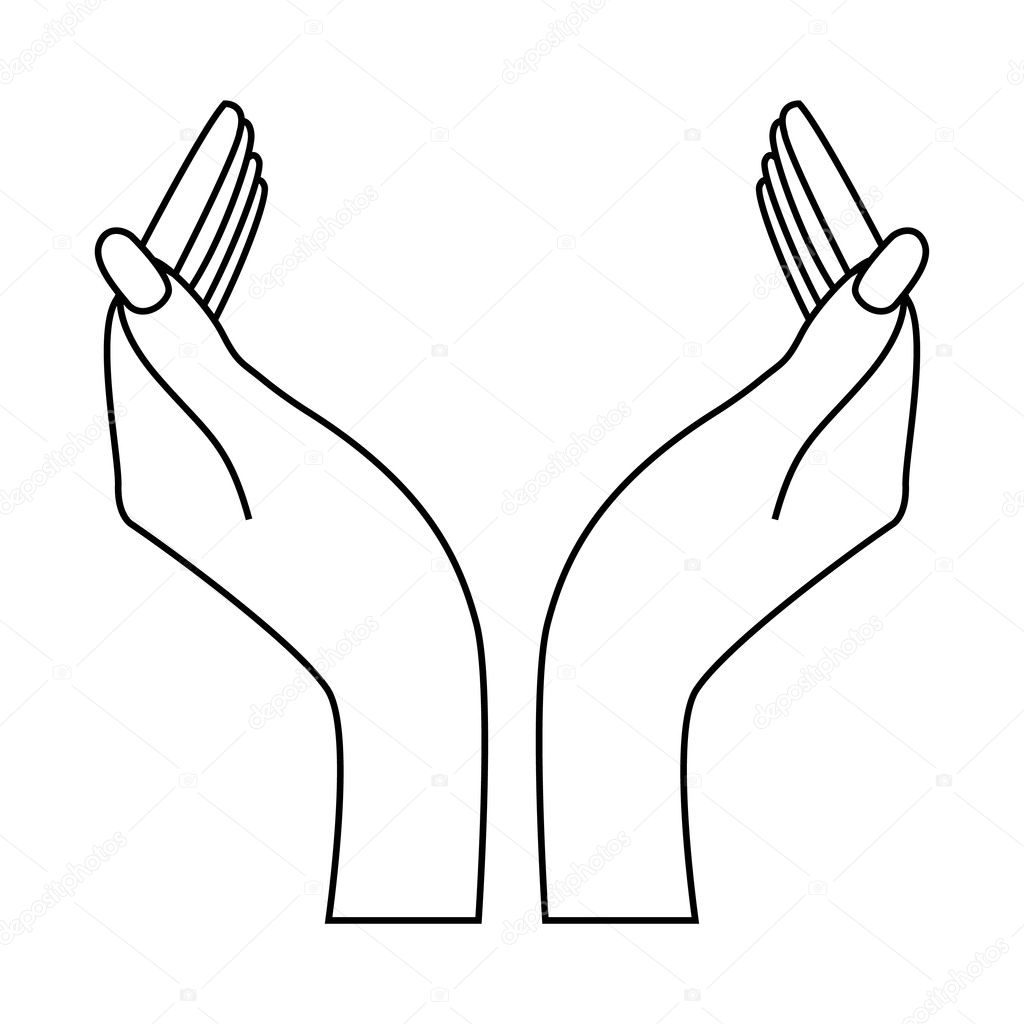 Two hands. Insert your logo!