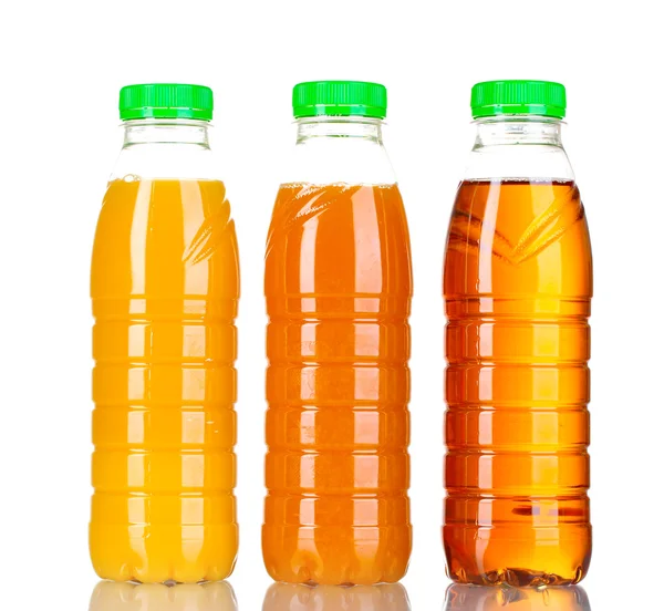 Flessen met SAP geïsoleerd op wit — Stockfoto