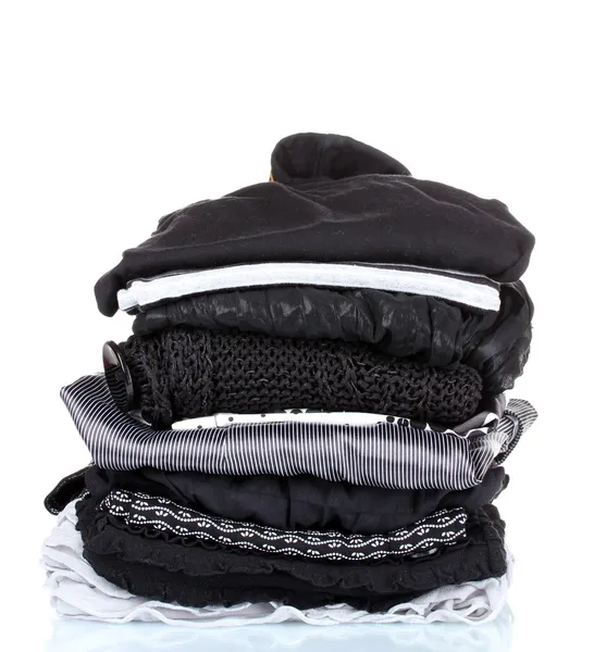 pile of clothes clipart black