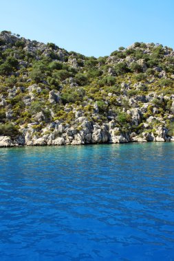 dağ ve Deniz Manzaralı. Türkiye.