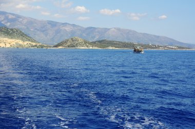 dağ ve Deniz Manzaralı. Türkiye.