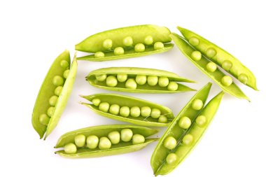 Yeşil bezelye beyazı izole edilmiş