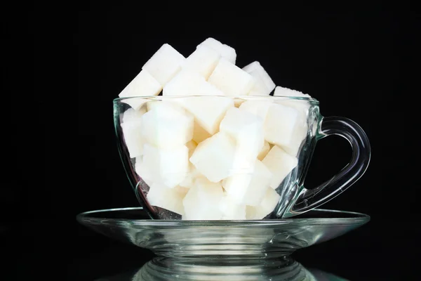 Azúcar refinado en una taza — Foto de Stock