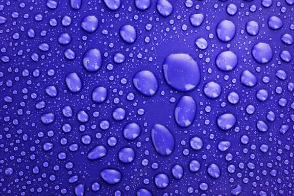 Water drops background with big and small drops — Stock Photo, Image