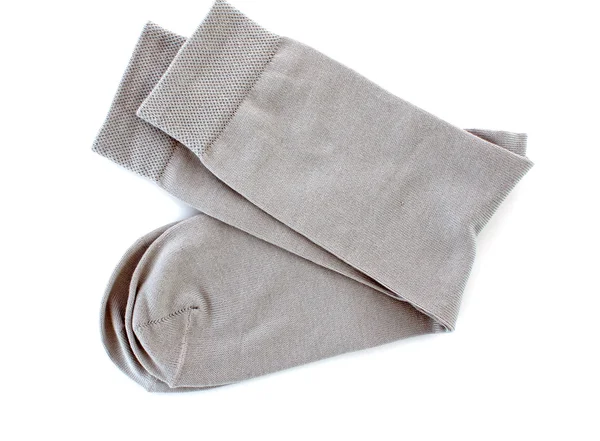 Grey sock isolated on white background — Stock Photo, Image