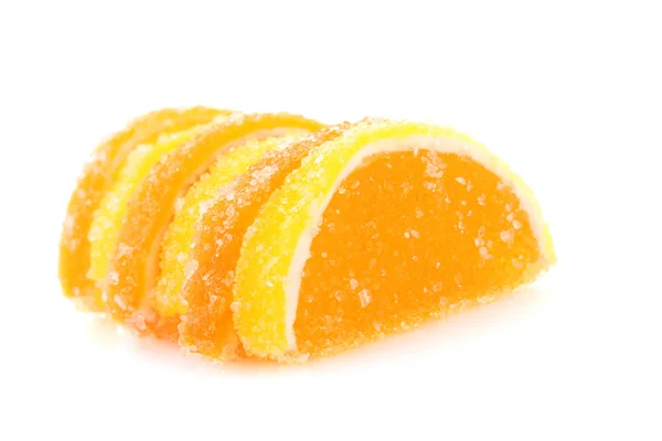 Bunte Bonbons Gelee auf weißem Hintergrund — Stockfoto