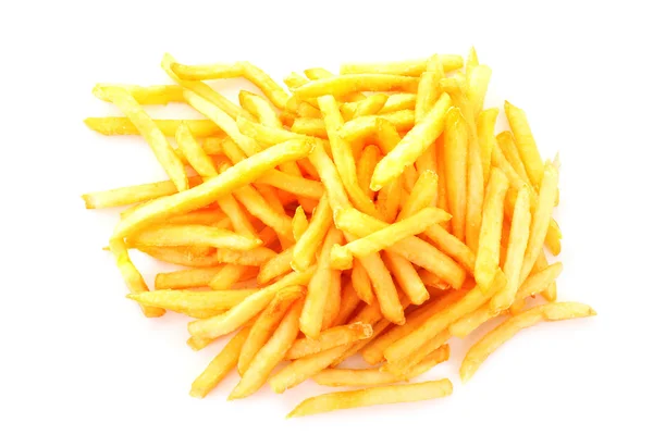 Patatas fritas sobre fondo blanco — Foto de Stock