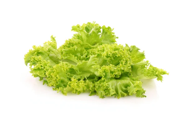 Salade de laitue verte isolée sur fond blanc — Photo