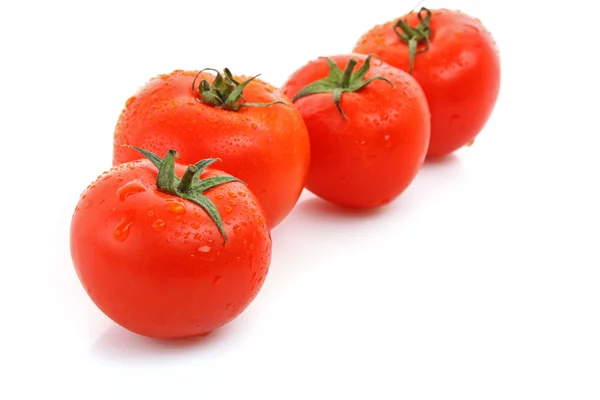 Légumes tomates rouges isolés sur fond blanc — Photo
