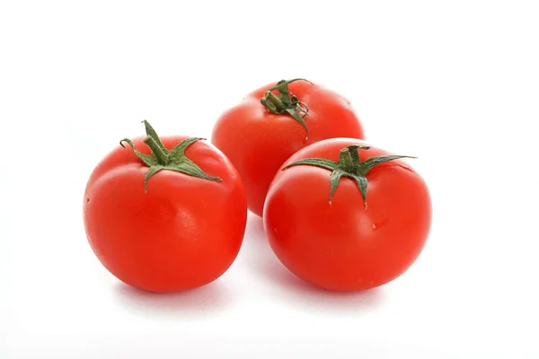 Red tomato vegetables isolated on white background — Stock Photo, Image