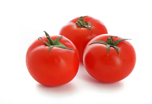 Verduras de tomate rojo aisladas sobre fondo blanco — Foto de Stock