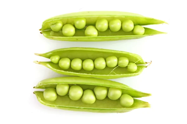 Green pea isolated on white — Stock Photo, Image