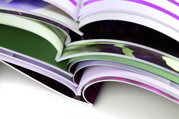Wiele czasopism kolor — Zdjęcie stockowe