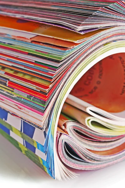 Many color magazines — Stock Photo, Image