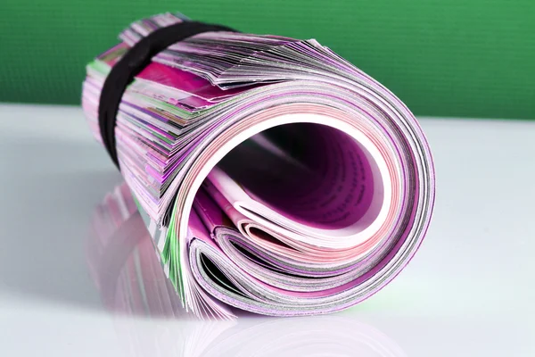 Muitas revistas coloridas — Fotografia de Stock