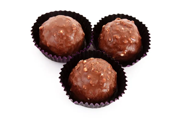 Doces de chocolate sortidos — Fotografia de Stock