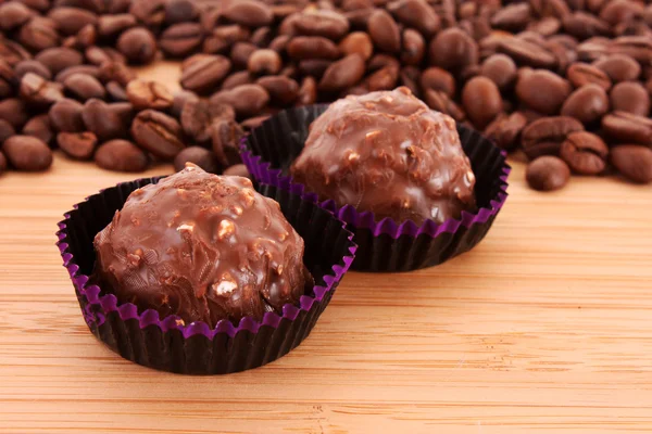 Válogatott csokoládés cukorkák — Stock Fotó