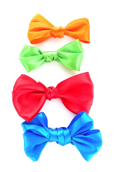 Color bows on white background — Stock Photo, Image