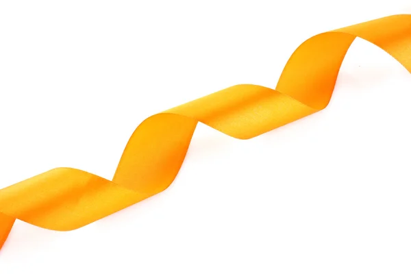 Oranžové Textilní pásky izolované na bílém — Stock fotografie