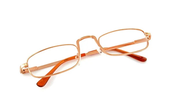 Brýle nad bílá — Stock fotografie
