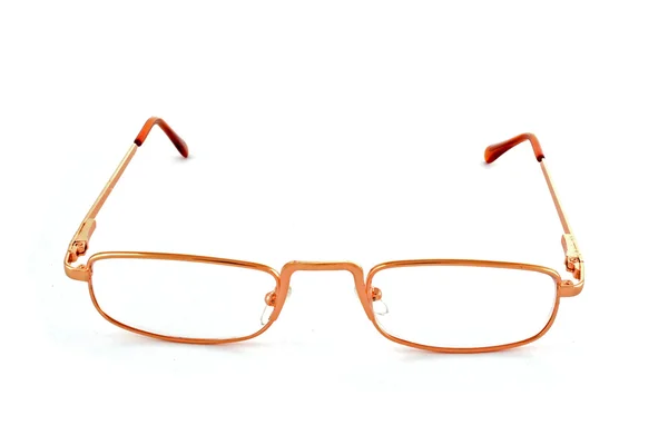 Brillen over Wit — Stockfoto