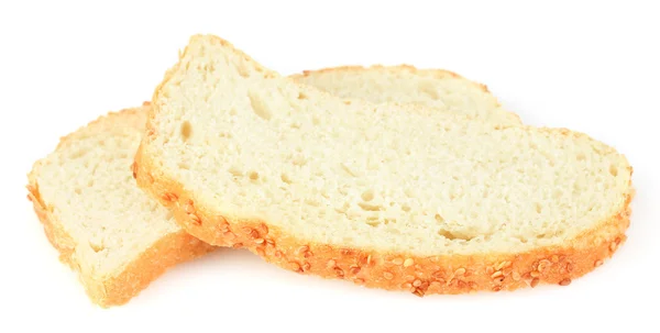 孤立在白色的美味面包 — 图库照片
