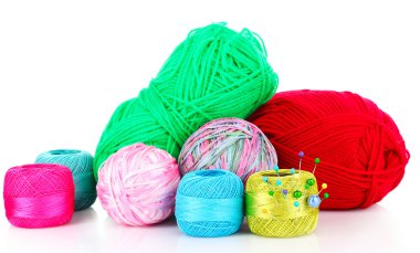 Bright balls of thread clipart