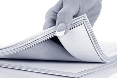 Dergi yığınının tarama el