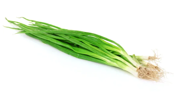 Green onions isolated on white — Stock Photo, Image