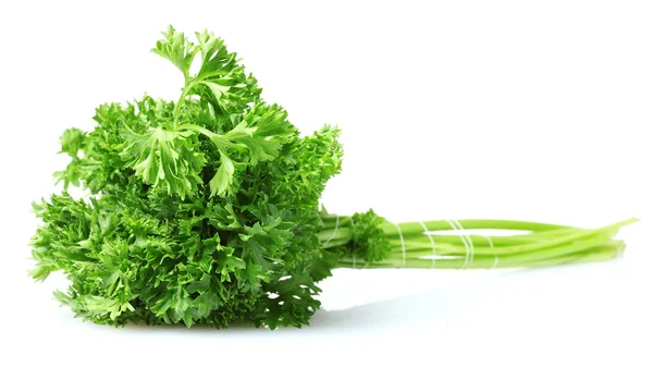 Fresh green parsley isolated on white — Stock Photo, Image