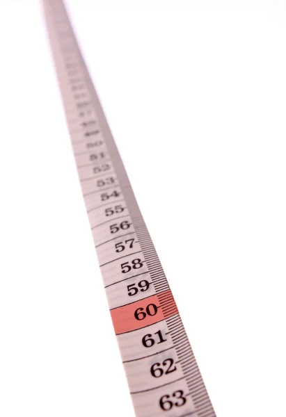 화이트 절연 테이프를 측정 — 스톡 사진