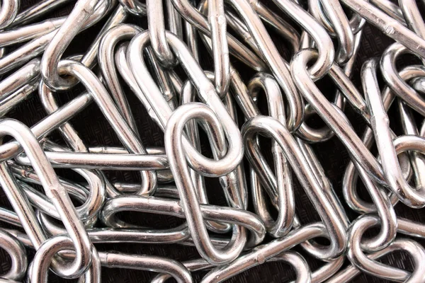 Chain on black background — Stock Photo, Image