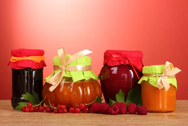 stock image Tasty fruit and berry jam