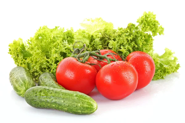 新鲜蔬菜在白色 — 图库照片