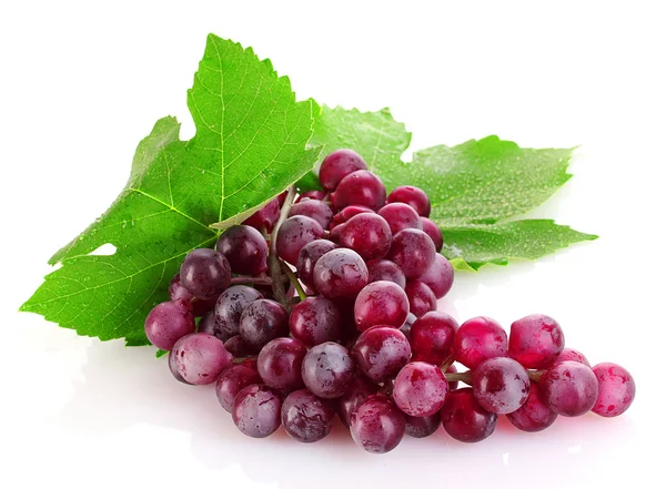 Pink grape isolated on white — Stock Photo, Image