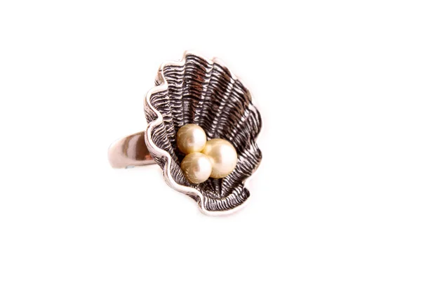 Prsten s perlami — Stock fotografie