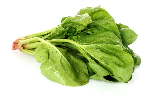 Bunch of spinach isolated on white background — Stock Photo, Image
