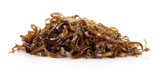 stock image Sliced laminaria isolated on the white background