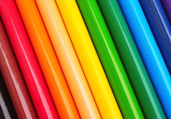 Lápices de color como fondo — Foto de Stock